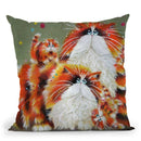 Eight More Paws Throw Pillow By Kim Haskins