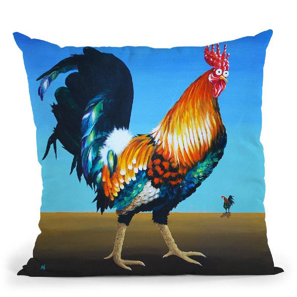Famous Frank Throw Pillow By Kim Haskins