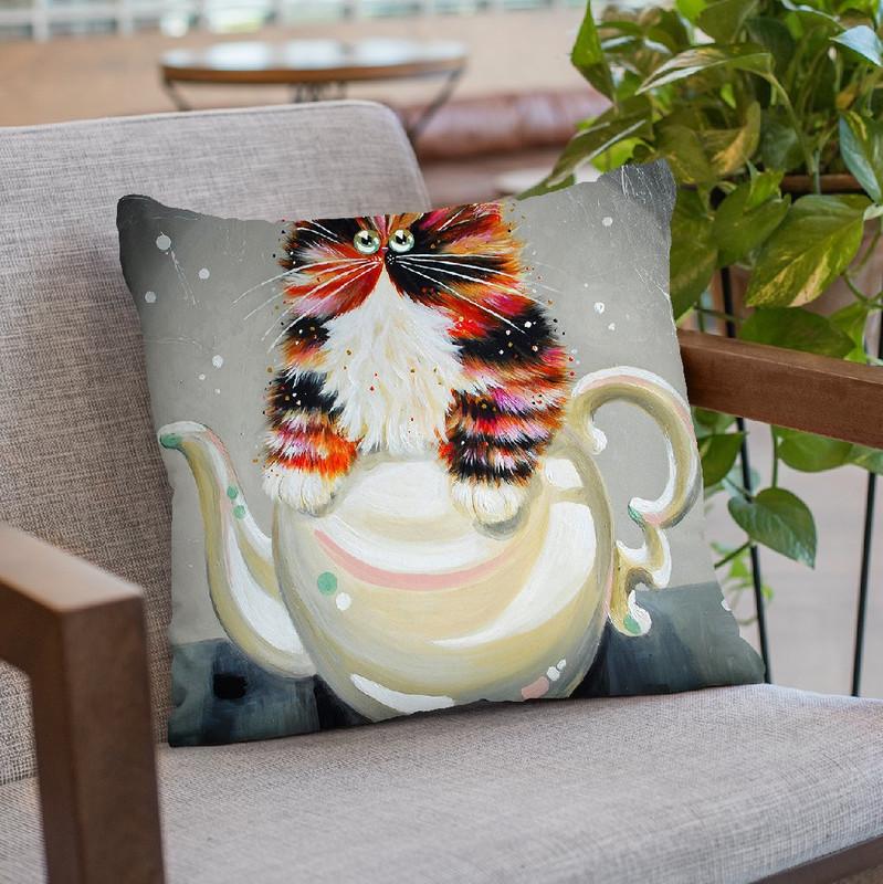 Oolong Throw Pillow By Kim Haskins