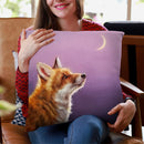 Talking To The Moon Throw Pillow By Lucia Heffernan