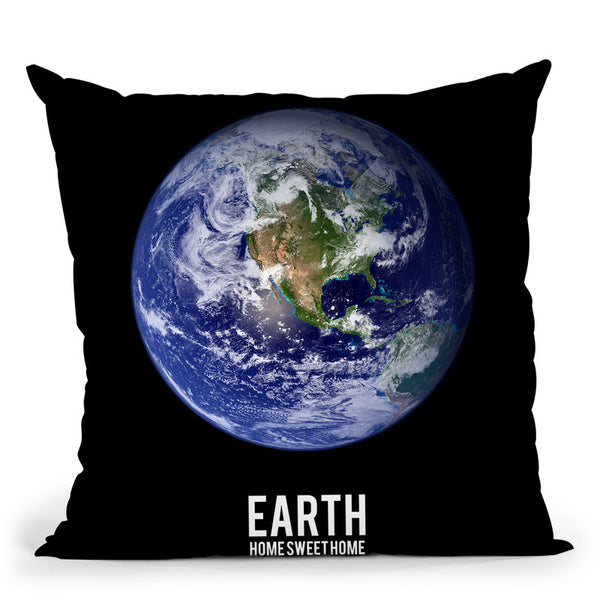 Earth Throw Pillow By Little Pitti