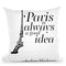 Paris Throw Pillow By Little Pitti