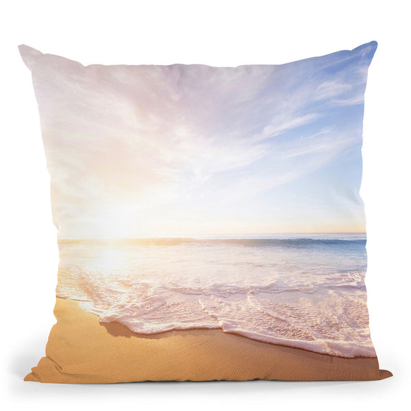 Beach Ii Throw Pillow By Little Pitti