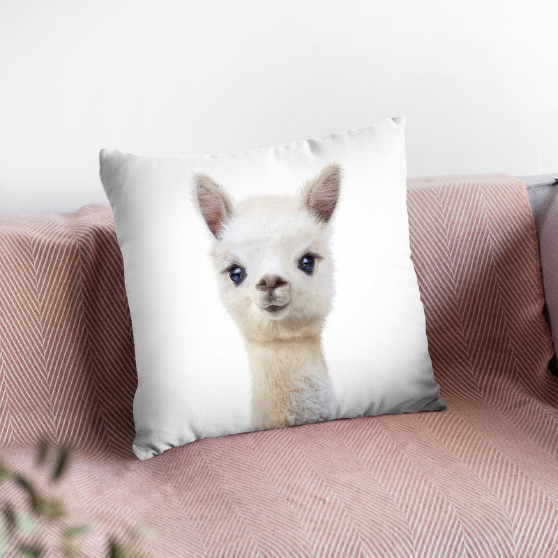 Baby Llama Throw Pillow By Little Pitti