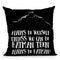 Be Yourself Black Throw Pillow By Little Pitti
