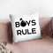 Boys Rule Throw Pillow By Little Pitti
