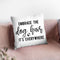 Embrace The Dog Hair It'S Everywhere Throw Pillow By Little Pitti