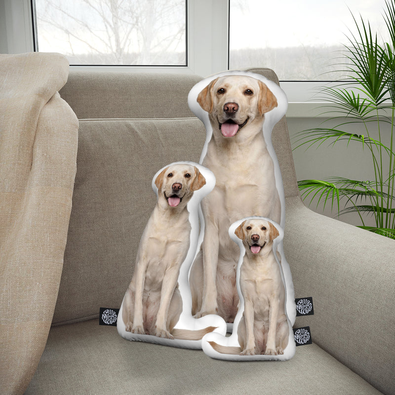 Custom Labrador Retriever Shaped Dog Pillow