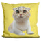 Nala Cat Luna Stalking Yellow Throw Pillow