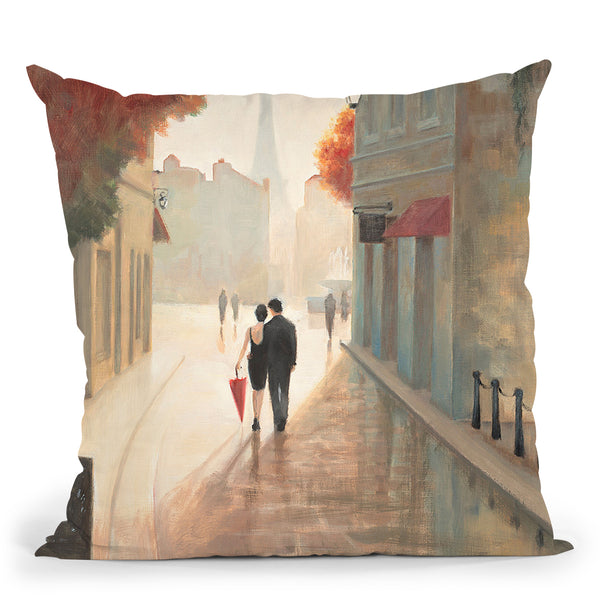 Paris Romance I Throw Pillow by Marco Fabiano