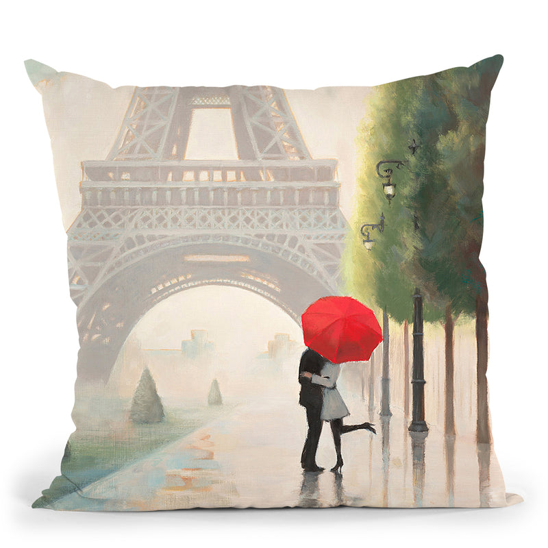 Paris Romance Ii Throw Pillow by Marco Fabiano