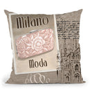 World Fashion Ii Throw Pillow by Marco Fabiano