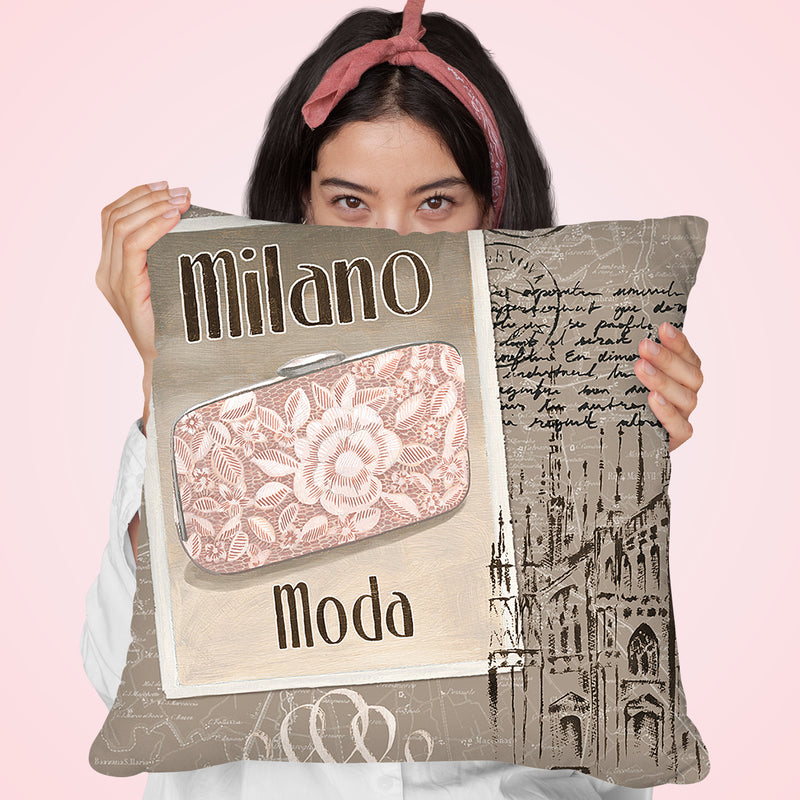 World Fashion Ii Throw Pillow by Marco Fabiano