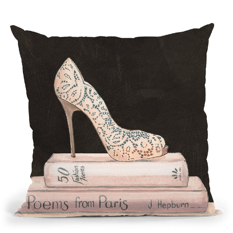 City Style Square I On Black No Words Throw Pillow By Marco Fabiano