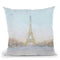 Eiffel Romance No Couple Turquoise Throw Pillow By Marco Fabiano