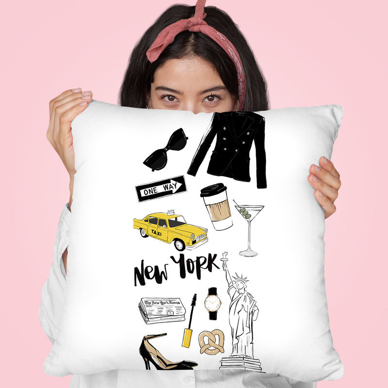 New York Throw Pillow By Maja Tomljanovic
