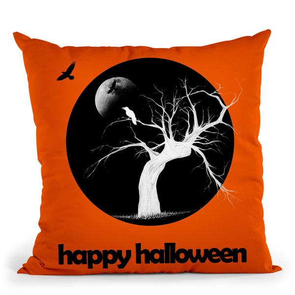 Happy Halloween Throw Pillow By Mark Ashkenazi