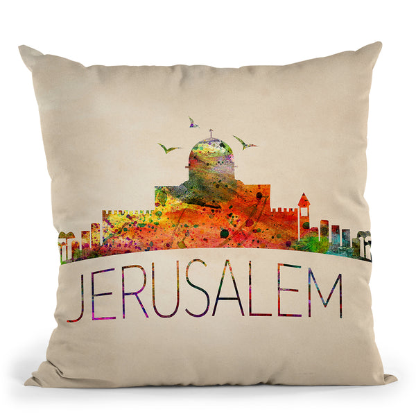 Jerusalem Throw Pillow By Mark Ashkenazi