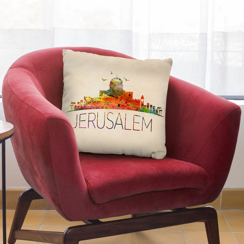 Jerusalem Throw Pillow By Mark Ashkenazi