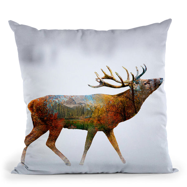 Deer Ii Throw Pillow By Mark Ashkenazi