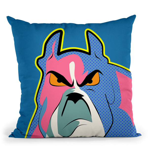 Angry Dog Throw Pillow By Mark Ashkenazi