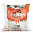 Hermes Cushion Throw Pillow By Mercedes Lopez Charro