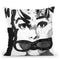 Audrey Feathers Throw Pillow By Mercedes Lopez Charro