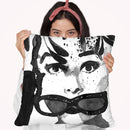 Audrey Feathers Throw Pillow By Mercedes Lopez Charro