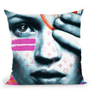 Kate Rebel Throw Pillow By Mercedes Lopez Charro