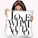 Love What You Do Throw Pillow By Mercedes Lopez Charro