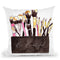 Make Up Brushes Throw Pillow By Mercedes Lopez Charro