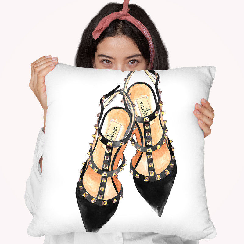 Valentinooes Throw Pillow By Mercedes Lopez Charro