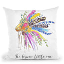 Be Brave Throw Pillow By Mercedes Lopez Charro