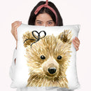 Bear Throw Pillow By Mercedes Lopez Charro
