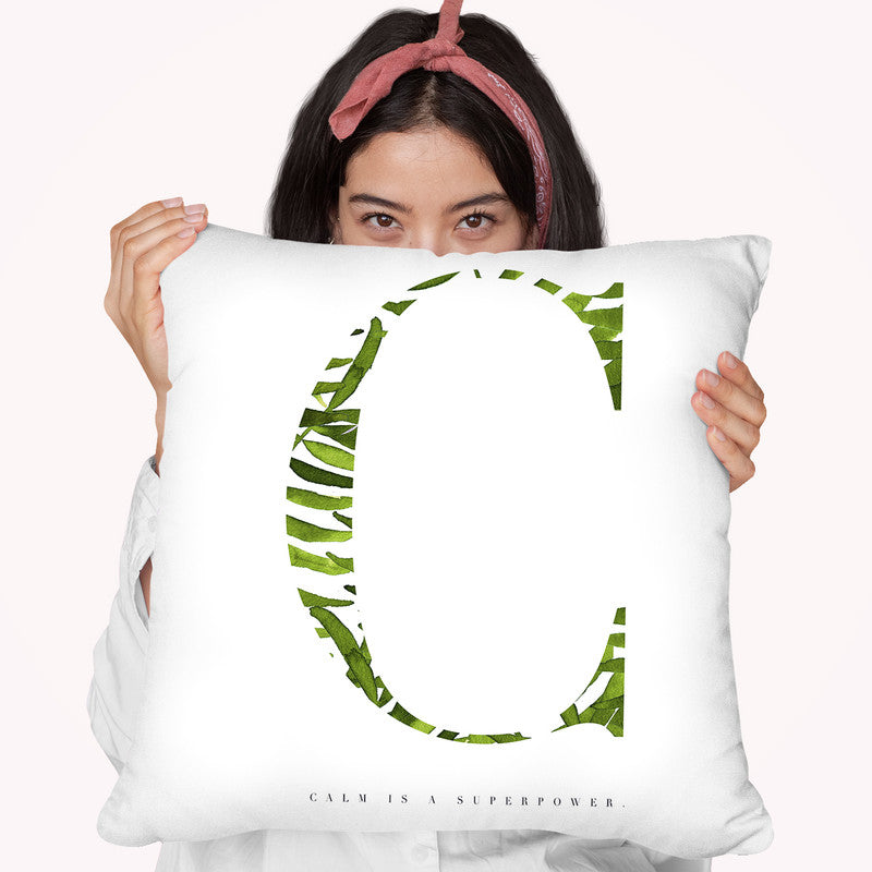 Calm Is A Superpower Throw Pillow By Mercedes Lopez Charro