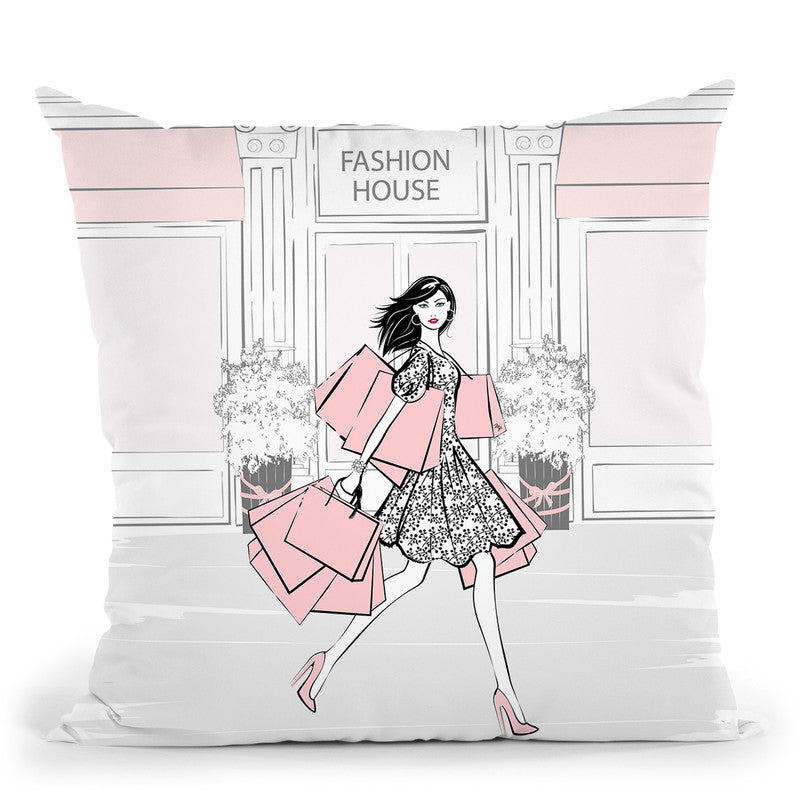 Shopping Throw Pillow By Martina Pavlova – All About Vibe