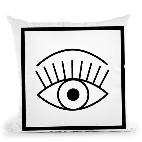 Big Eye Throw Pillow By Martina Pavlova