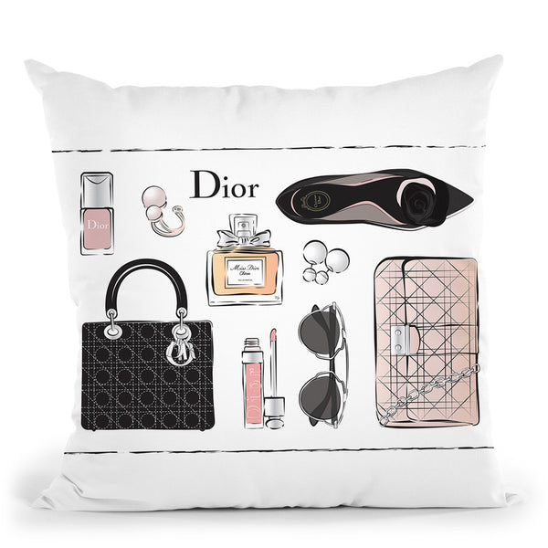 Dior Accessories Throw Pillow By Martina Pavlova – All About Vibe