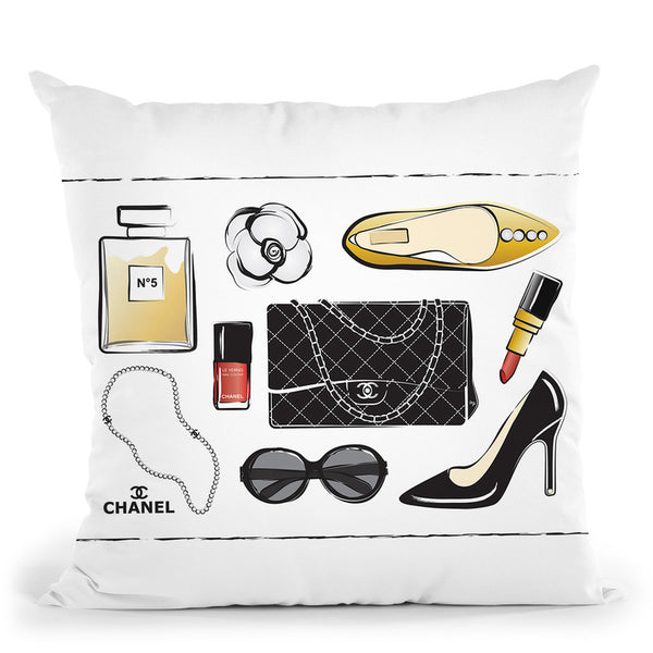 Chanel Accessories Throw Pillow By Martina Pavlova