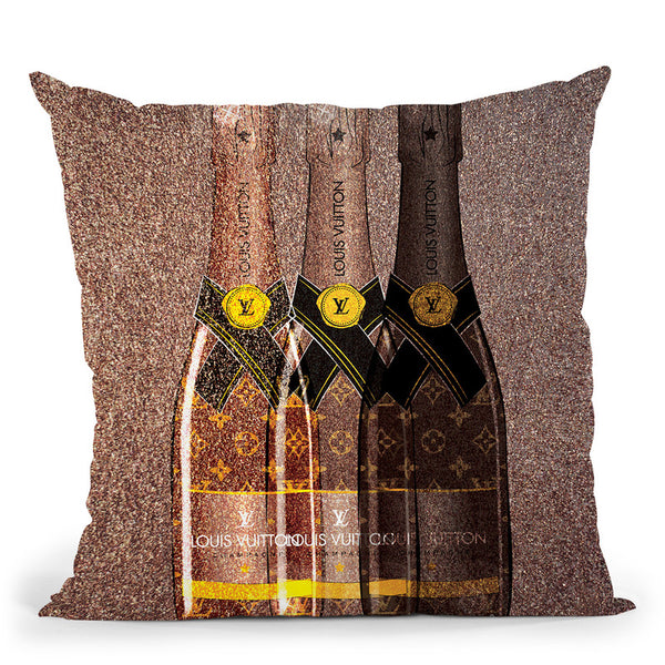 Champagne Lover Throw Pillow By Martina Pavlova