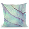Iridiscentell Mint Throw Pillow By Monika Strigel