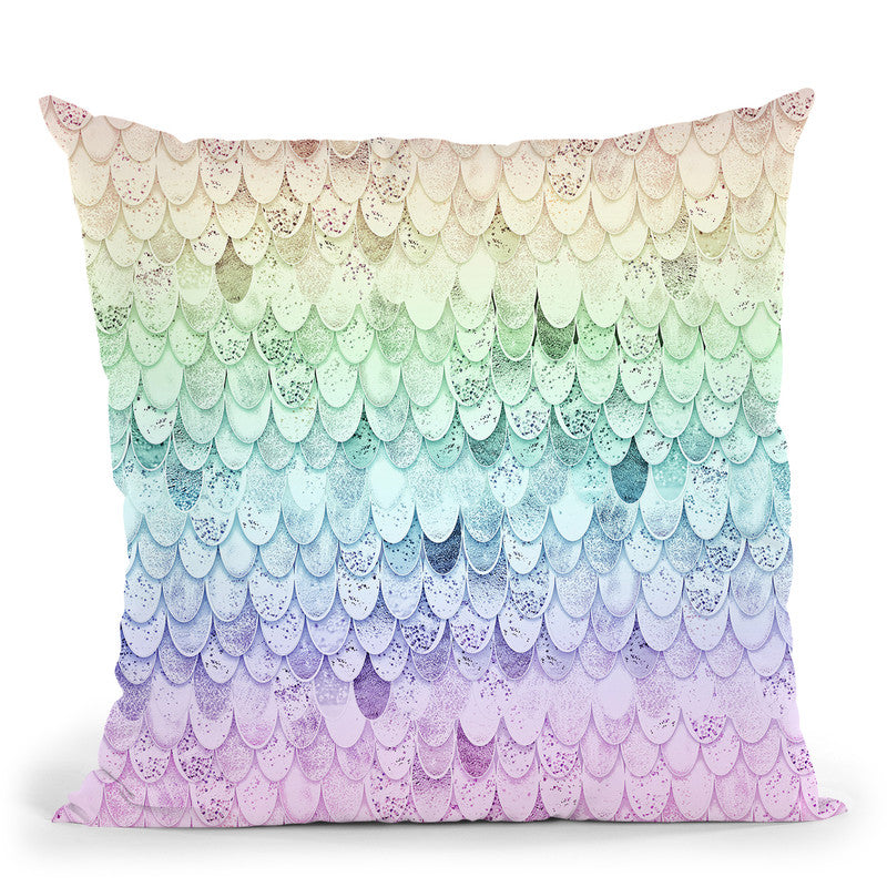 Magic Mermaid Rainbow Strigel Original Throw Pillow By Monika Strigel