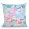 Mermaidells Blue And Pink Throw Pillow By Monika Strigel