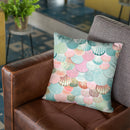 Mermaidells Mint And Pink Throw Pillow By Monika Strigel