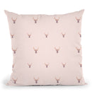 Rosegold Deer Blush Throw Pillow By Monika Strigel