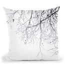 Scandi Black Branches Throw Pillow By Monika Strigel