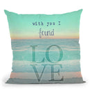 With You I Found Love Throw Pillow By Monika Strigel