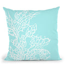 Coralreef Mint Throw Pillow By Monika Strigel