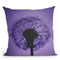 Dandelion Purple Throw Pillow By Monika Strigel