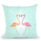 Flamingo Party Throw Pillow By Monika Strigel